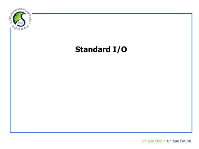 2 3. standard io