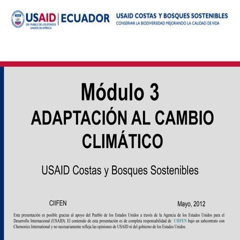 Módulo 3 Adaptación al CC