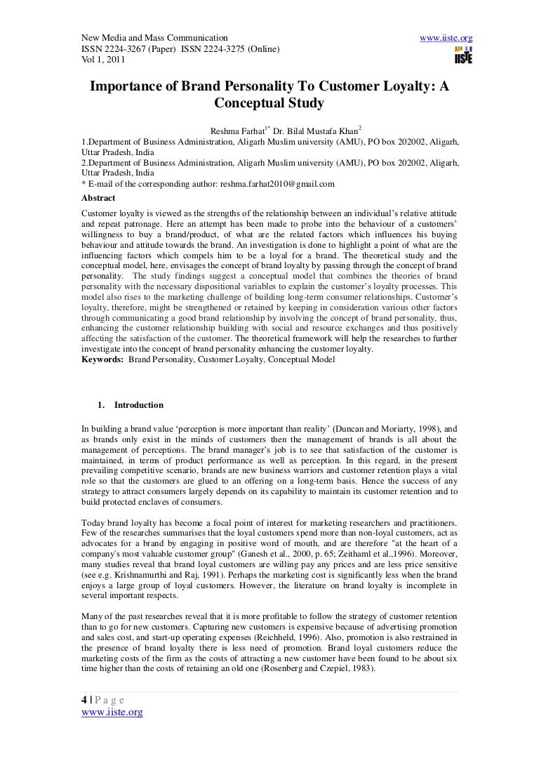 Thesis For Essay Importance Of Brand Personality To Customer Loyalty Science Argumentative Essay Topics also Synthesis Essay Topic Ideas Loyalty Essay Customer Retention Essay Literature Review Crm Thesis Statements For Essays