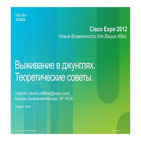 Дополнительные услуги операторов связи: возможности, опыт реализации. 