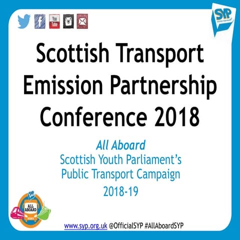 STEP Annual Conference 2018 - Jack Dudgeon, SYP is All Aboard for Sustainable Transport
