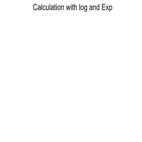 2.5 calculation with log and exp | PPT