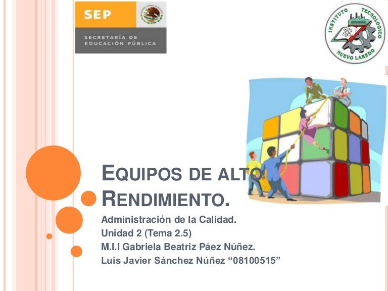 Equipos de alto rendimiento
