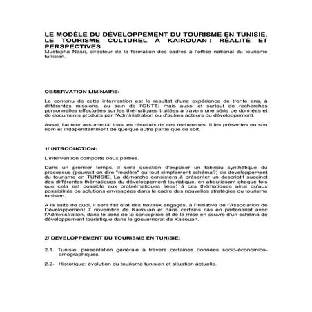 2.5 le tourisme culturel | PDF