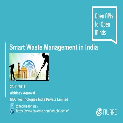 FIWARE Tech Summit - Smart Waste Management in India