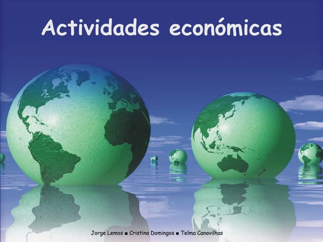 Actividades económicas