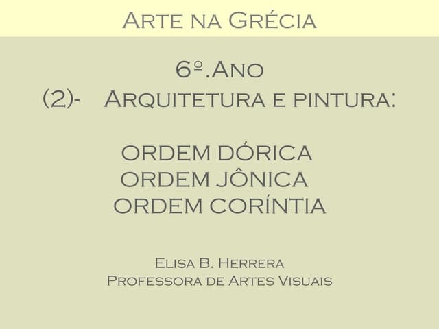 2  arte grega - arquitetura e pintura