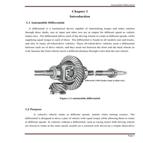  automobile differential
