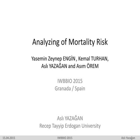 Analyzing of Mortality Risk 