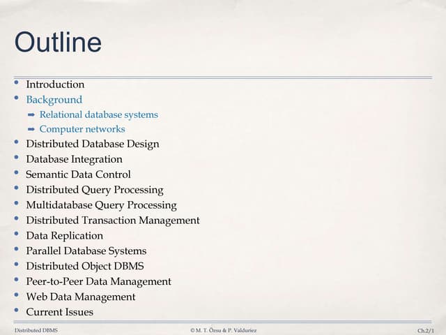  Database ,2 Background