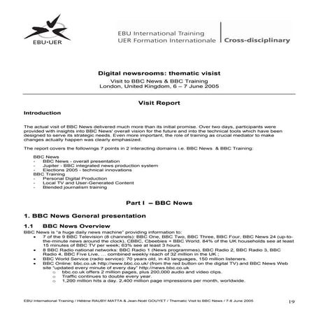 2005 EBU Training BBC News platform