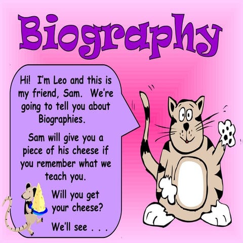 Biography PowerPoint for 2nd Grade