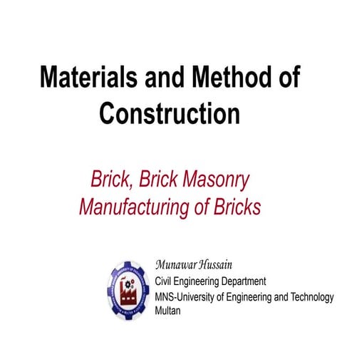 Construction of Brick Wall | DOCX