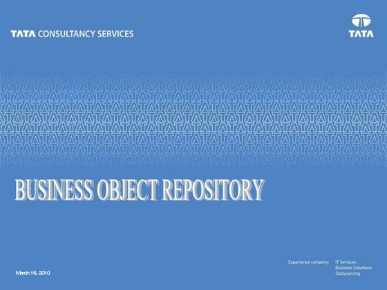 2.business object repository
