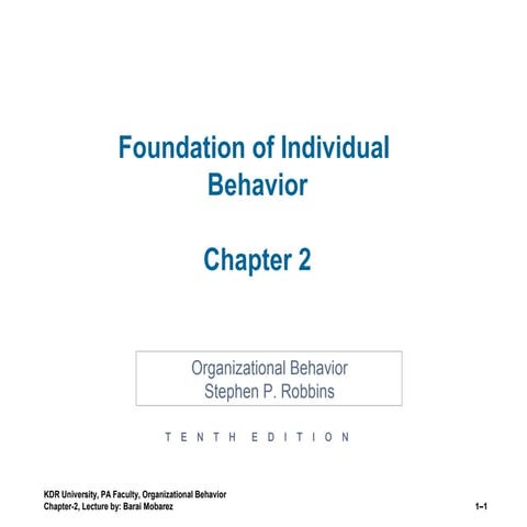 2 chapter-2 foundation of individual behaviour ob | PPT