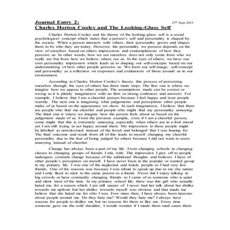 2  charles horton cooley and the looking