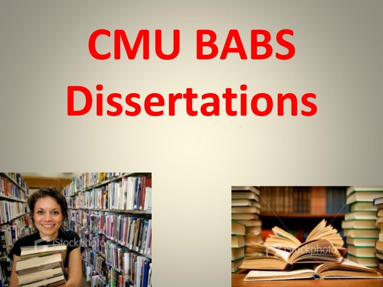 Cmu phd thesis
