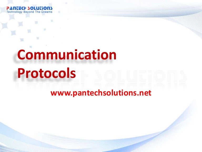 Communication protocols