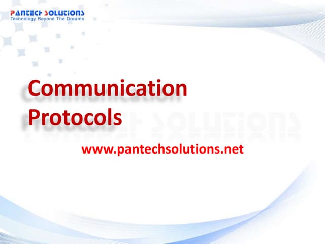 Communication protocols