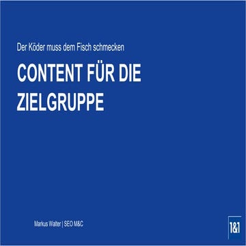 SEO & Content Marketing entlang der Customer Journey