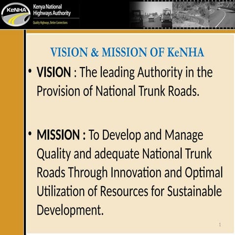 Contract Management Kenya National Highway authority
