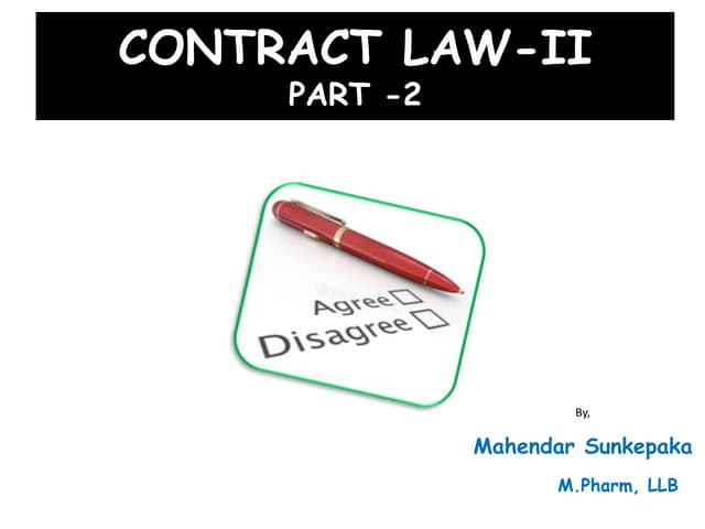 Contract law-II Part 2