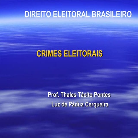 Crimes Eleitorais