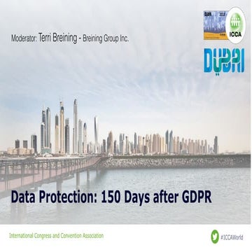 57th ICCA Congress | 12.11.2018 | Data Protection - 150 days after GDPR