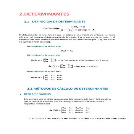 Determinantes