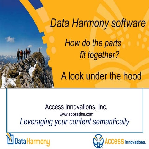 Data Harmony Software: How Do the Parts Fit Together? A Look Under the Hood