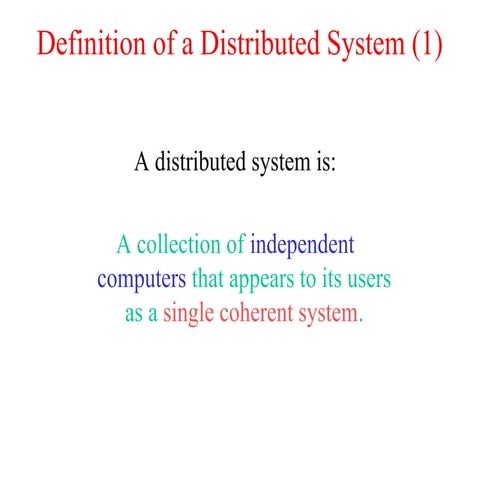 2-distri-intro nos mos.ppt Distributed systems Introduction | PPT