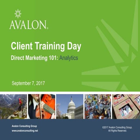 Avalon's DM 101 - Analytics and Reporting