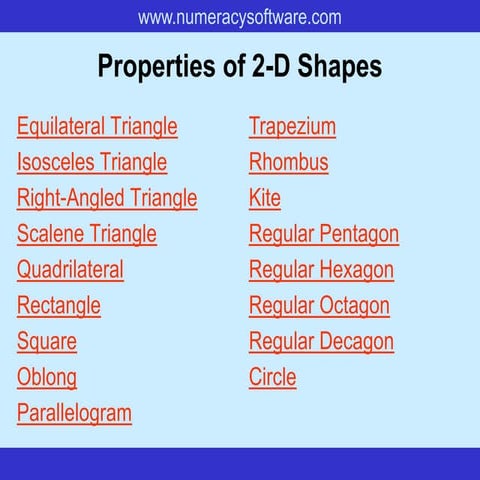 2 d shapes