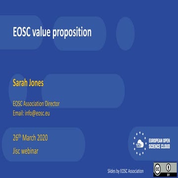 EOSC's value proposition