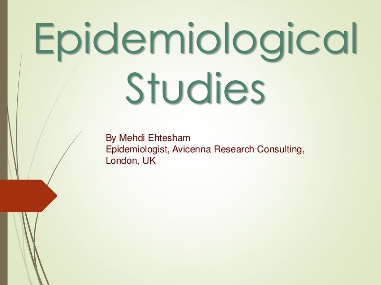 2Epidemiological studies