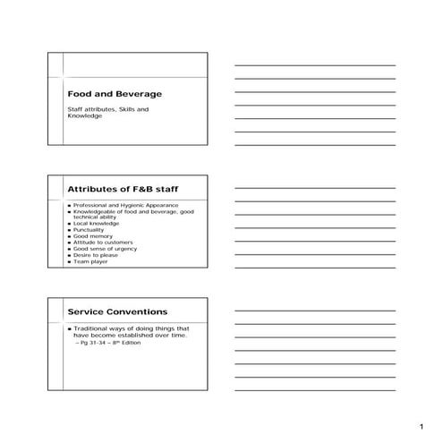 2 food-and-beverage-staff-attributes-skills-and-knowledge | PDF