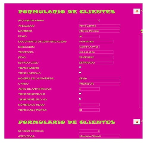 2.formulario de clientes