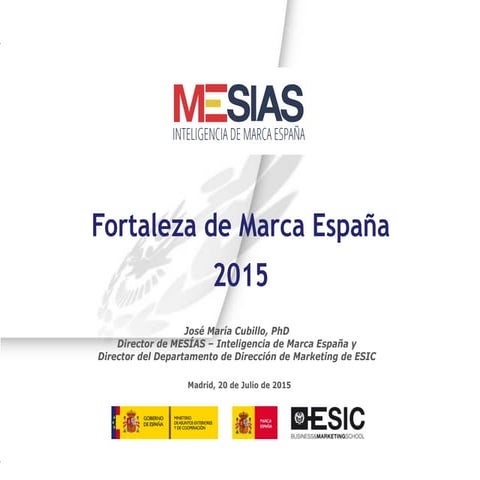 Fortaleza de Marca España 2015