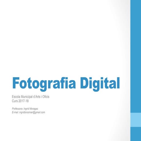 Fotografia Digital - Composició i enquadrament