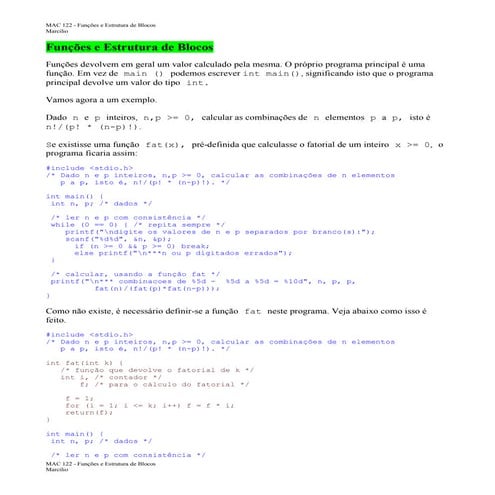 2   funcoes e estrutura de blocos