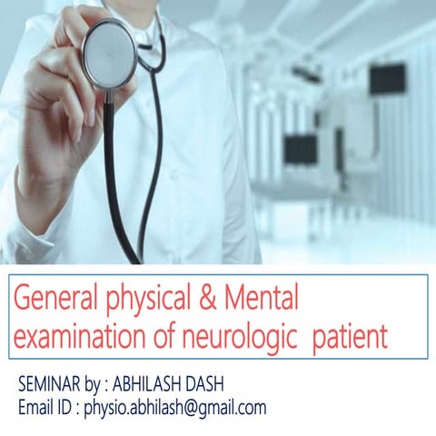 Part 2 general physical and mental examination