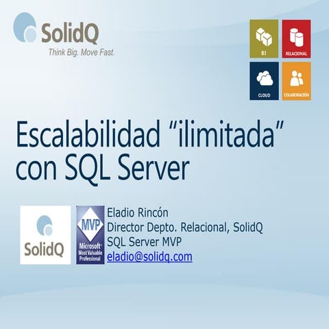 SolidQ Business Analytics Day | Escalabilidad “ilimitada” con SQL Server