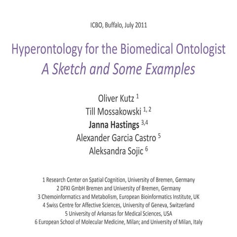 Hyperontology for the biomedical ontologist