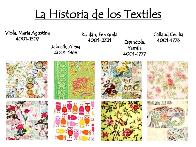 Historia de los textiles