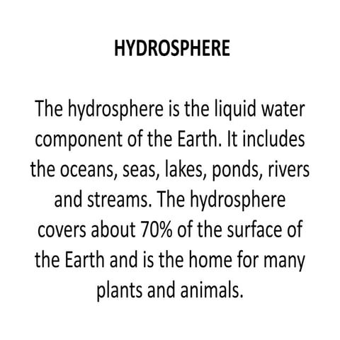 2 hydrosphere