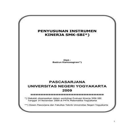 instrumen pengukuran kinerja