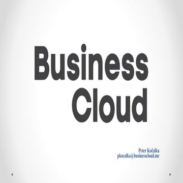 Peter Kočalka - Prečo a ako správne nastaviť štatistiky online firmy