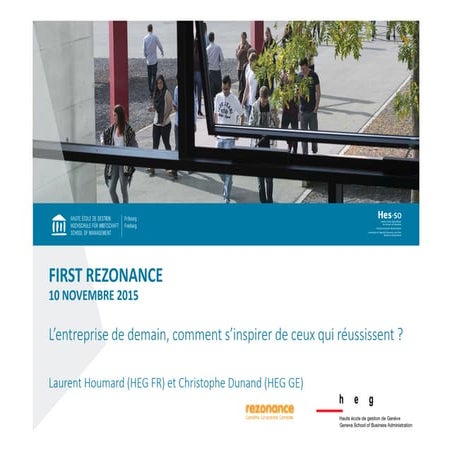 Laurent houmard : "L'entreprise de demain : Comment s’inspirer de ceux qui réussissent ?"