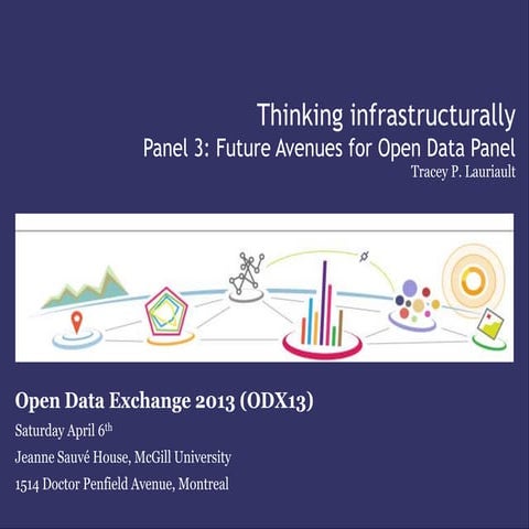 Thinking infrastructurally. Panel 3: Future Avenues for Open Data. Tracey P. ...