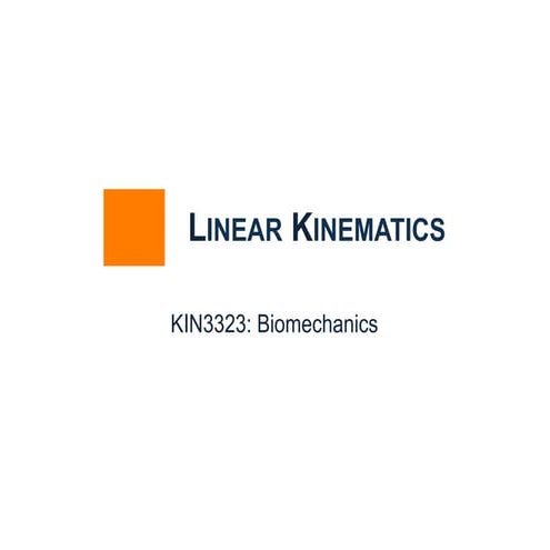 2. linear kinematics i